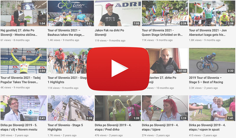 Sledite dirki Po Sloveniji na YouTubu